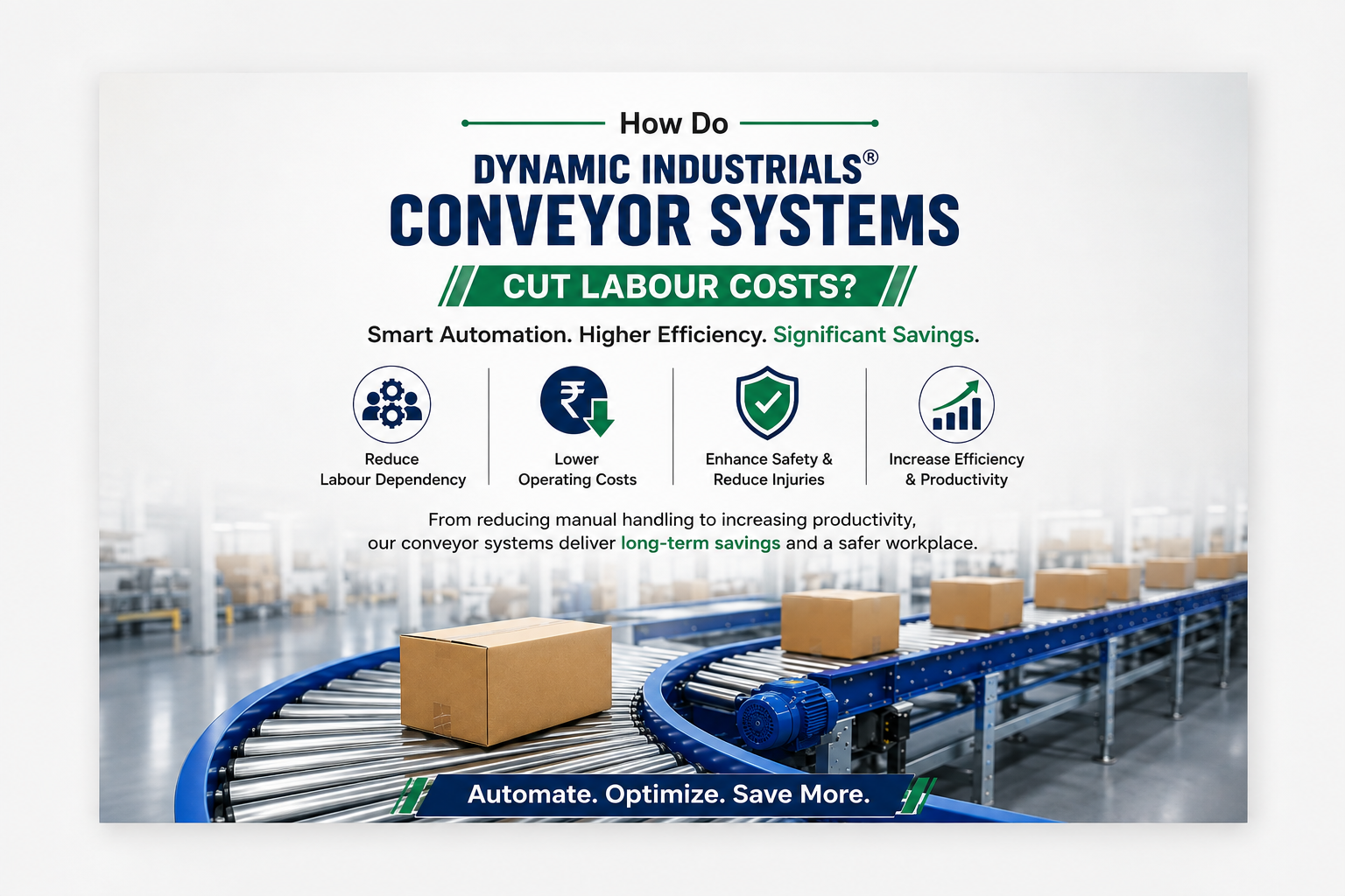 Dynamic Industrials Conveyor Systems Cutting Labour Costs