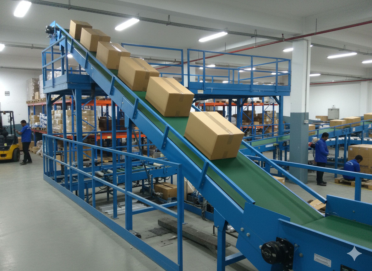 Arrowcon Incline Belt Conveyor